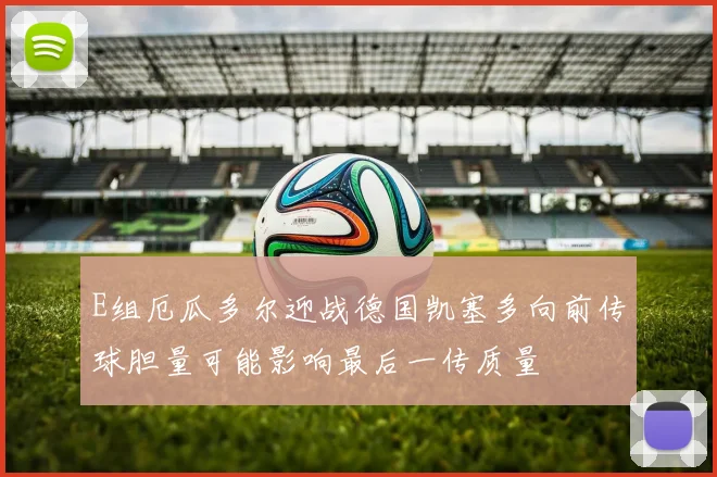 E组厄瓜多尔迎战德国凯塞多向前传球胆量可能影响最后一传质量